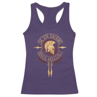Sparta Greek Racerback Tank Top Si Vis Pacem Para Bellum