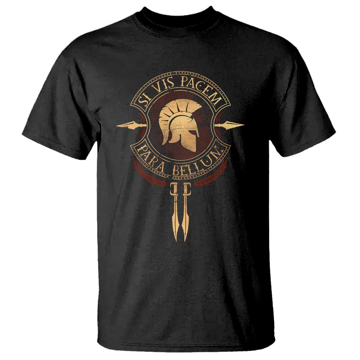 Sparta Greek T Shirt Si Vis Pacem Para Bellum