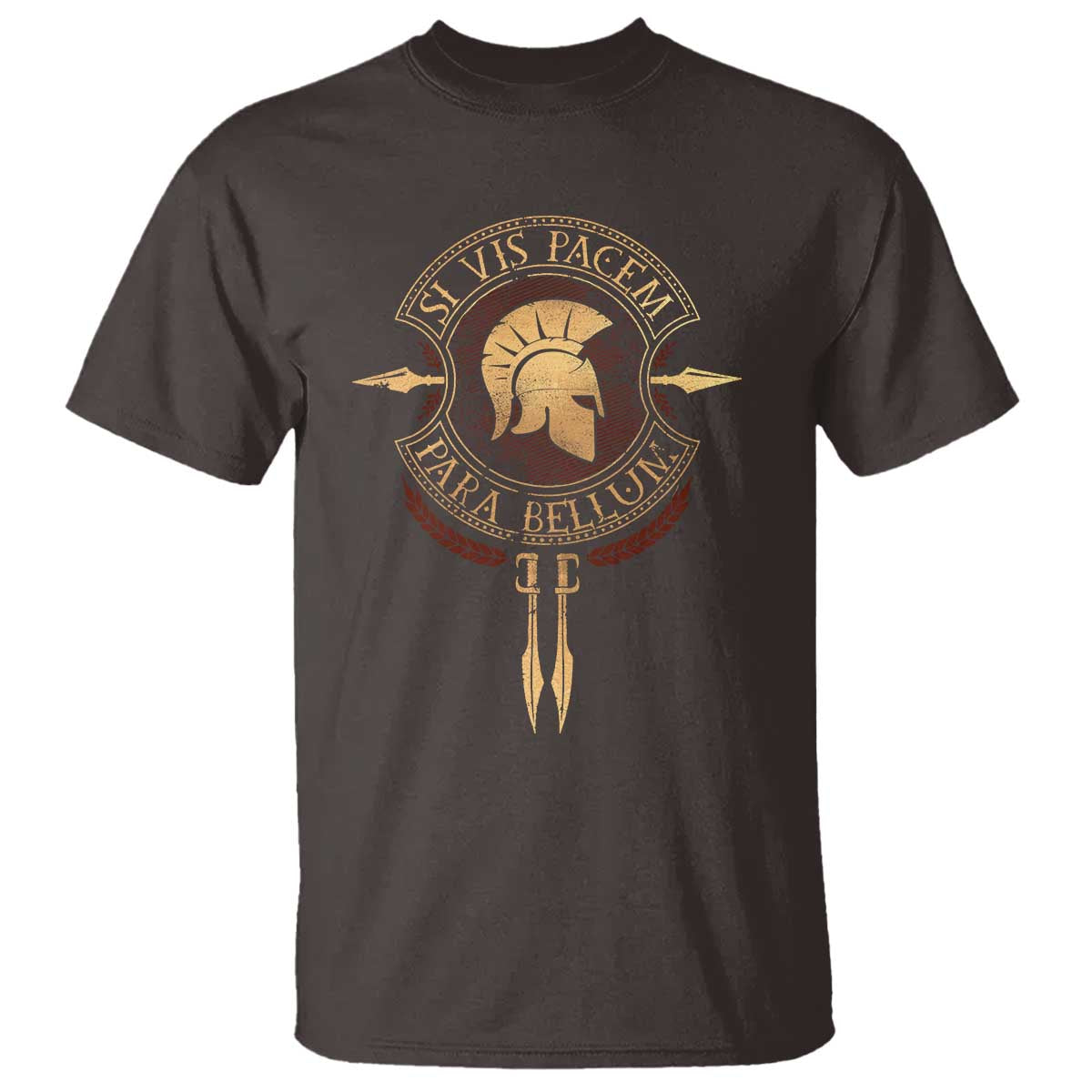 Sparta Greek T Shirt Si Vis Pacem Para Bellum