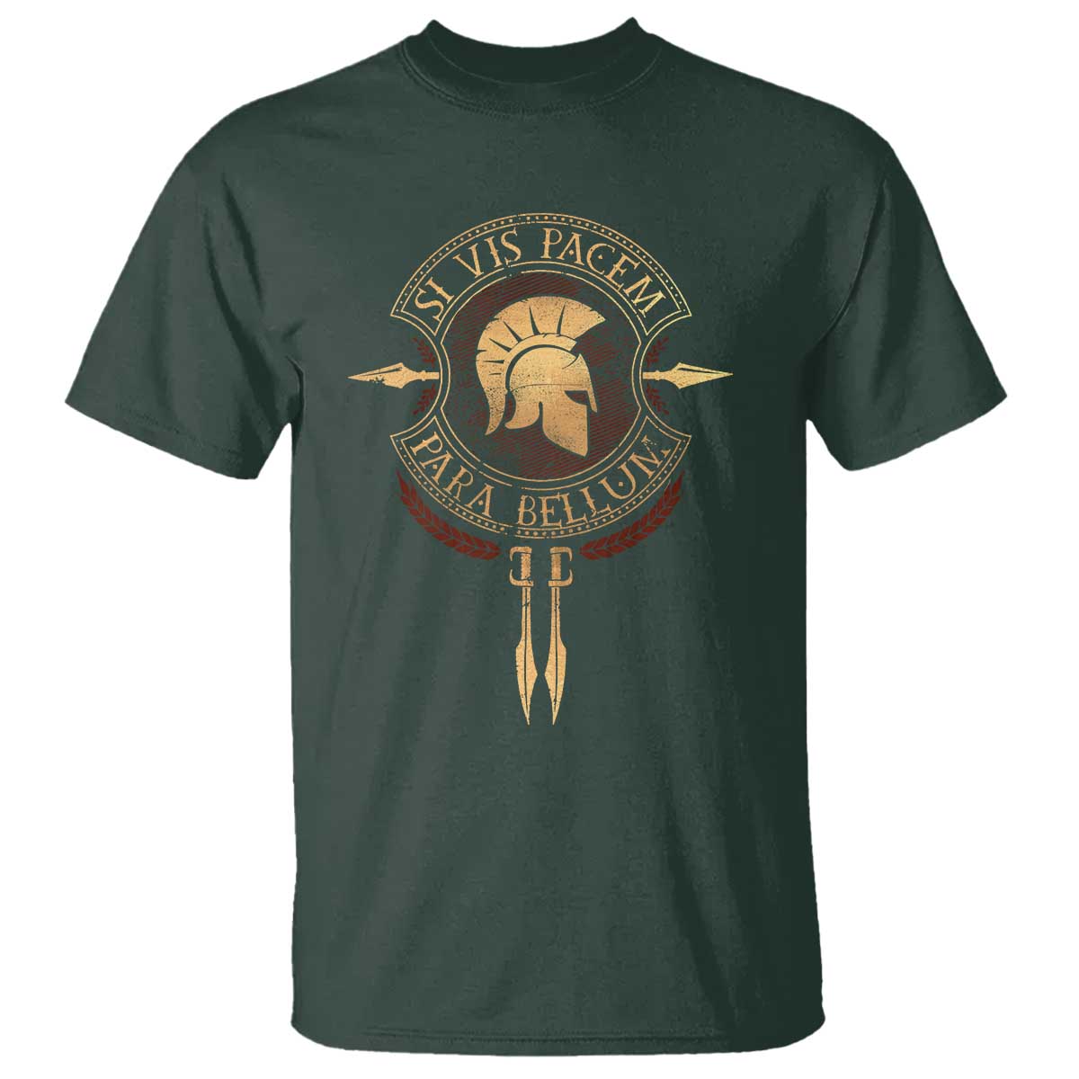 Sparta Greek T Shirt Si Vis Pacem Para Bellum