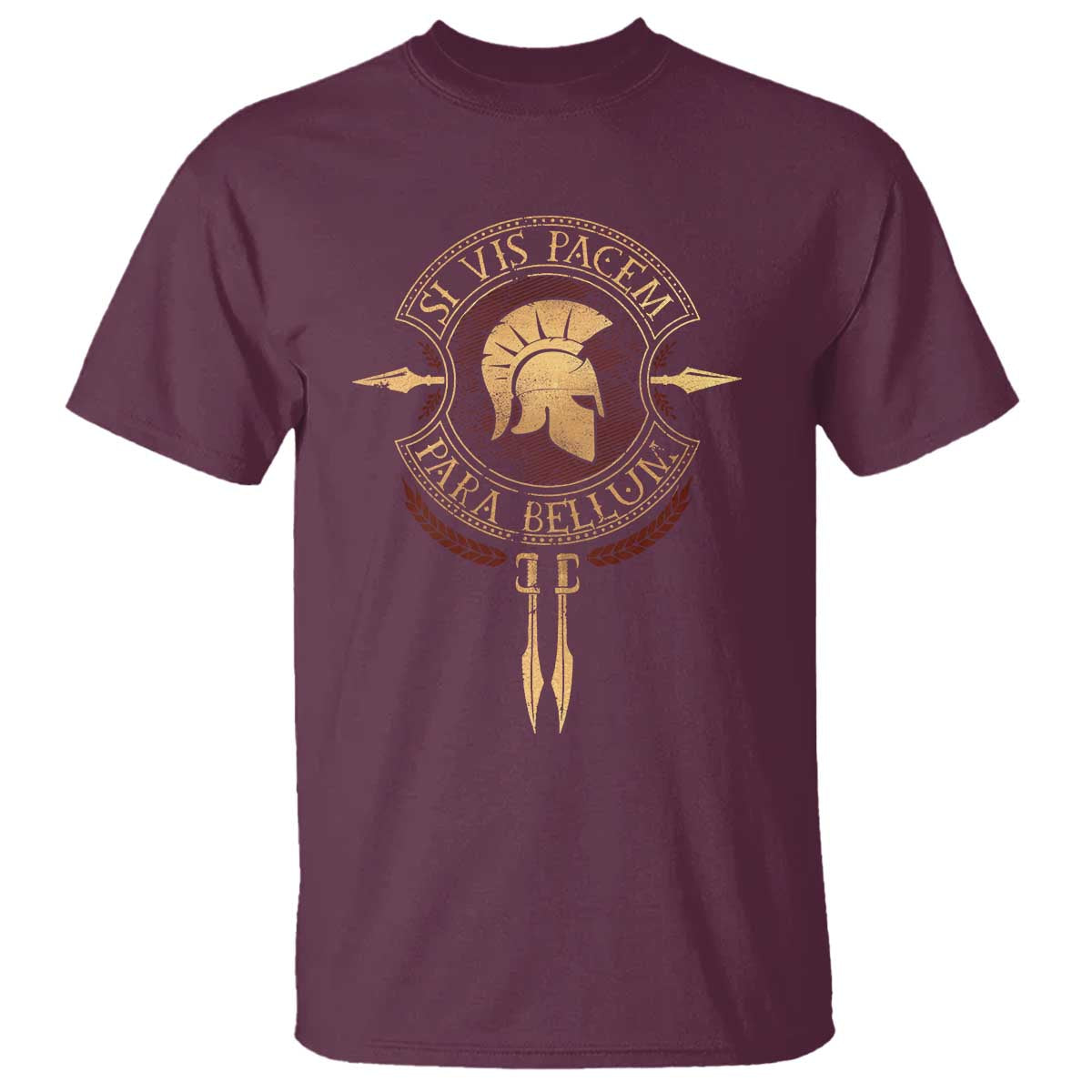 Sparta Greek T Shirt Si Vis Pacem Para Bellum