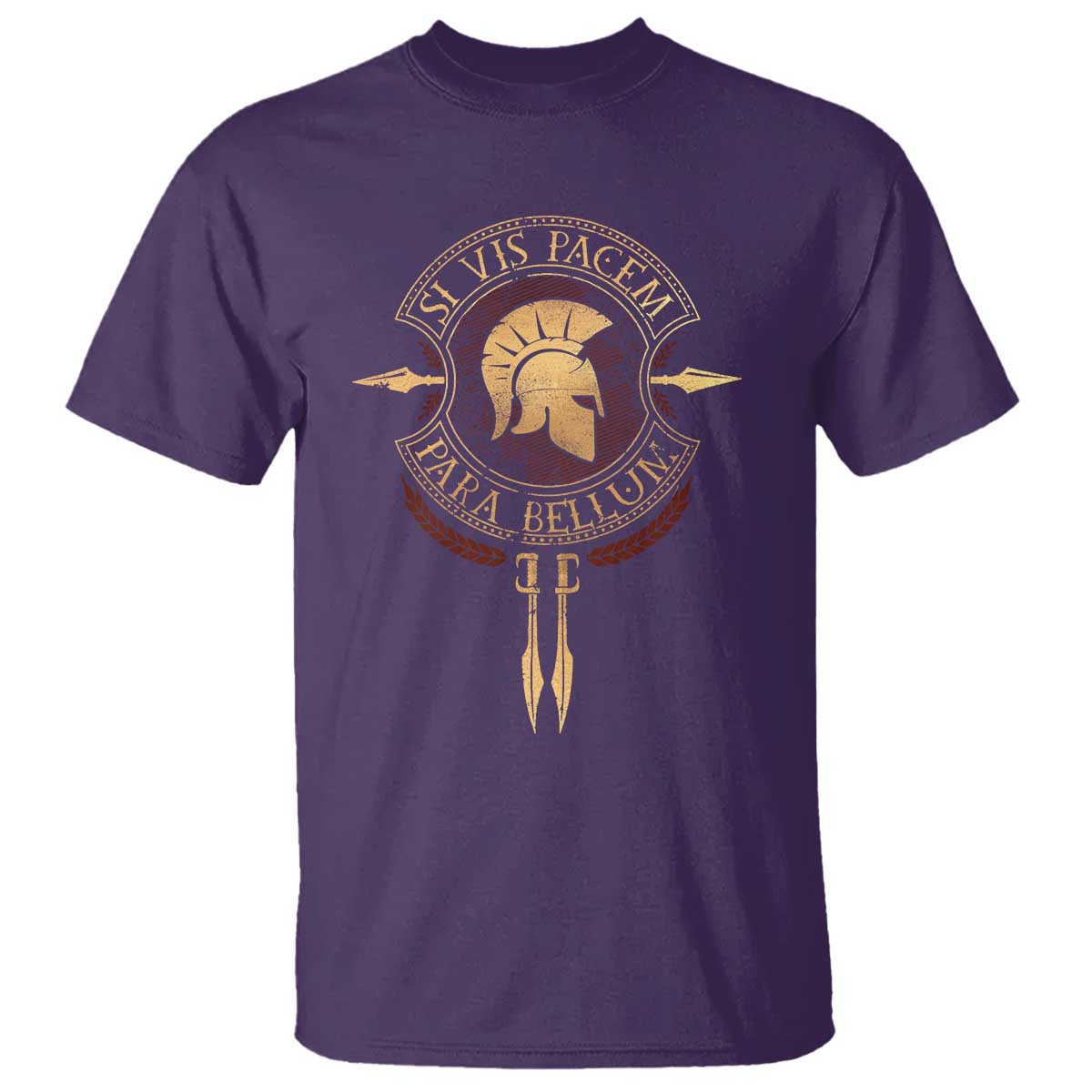 Sparta Greek T Shirt Si Vis Pacem Para Bellum