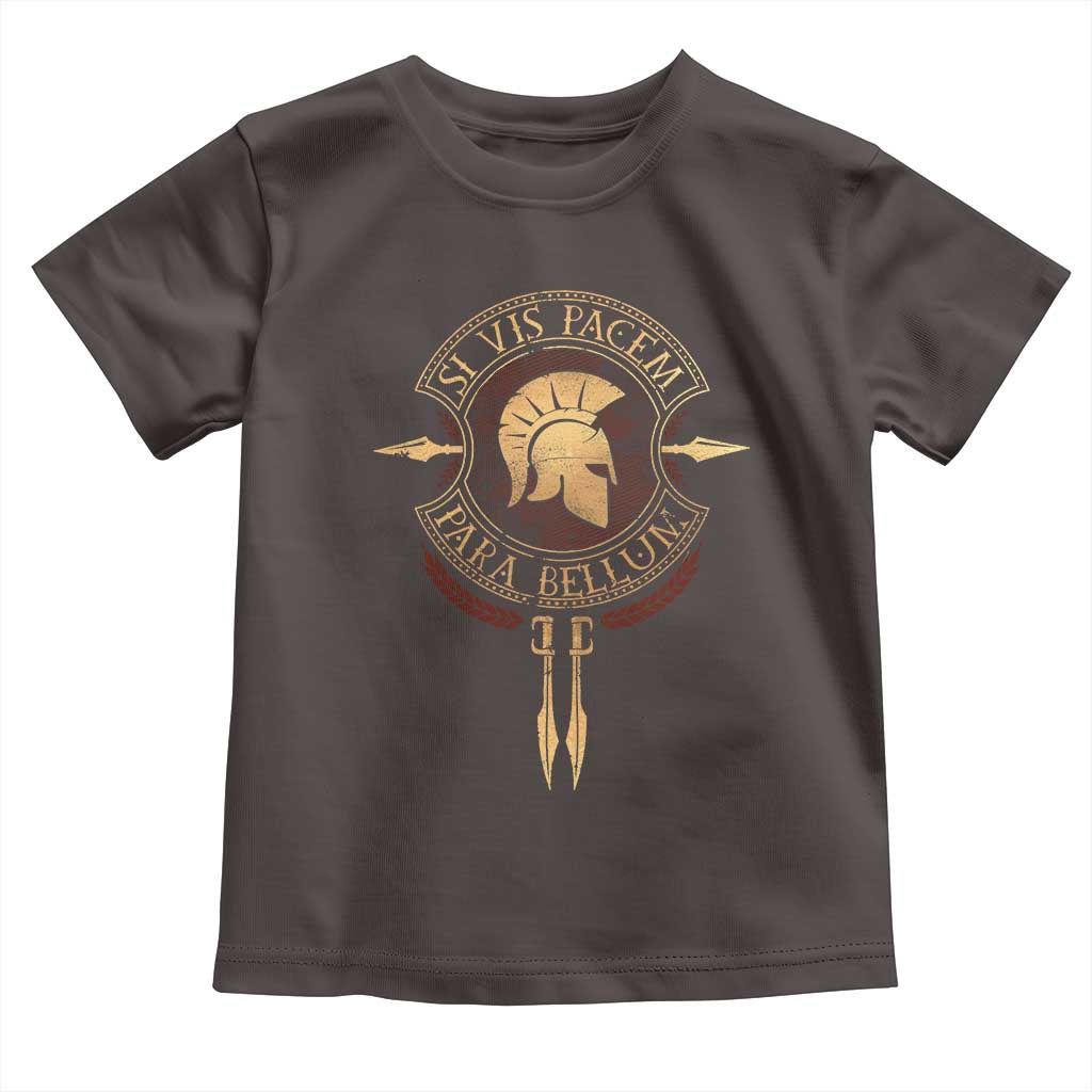 Sparta Greek Toddler T Shirt Si Vis Pacem Para Bellum