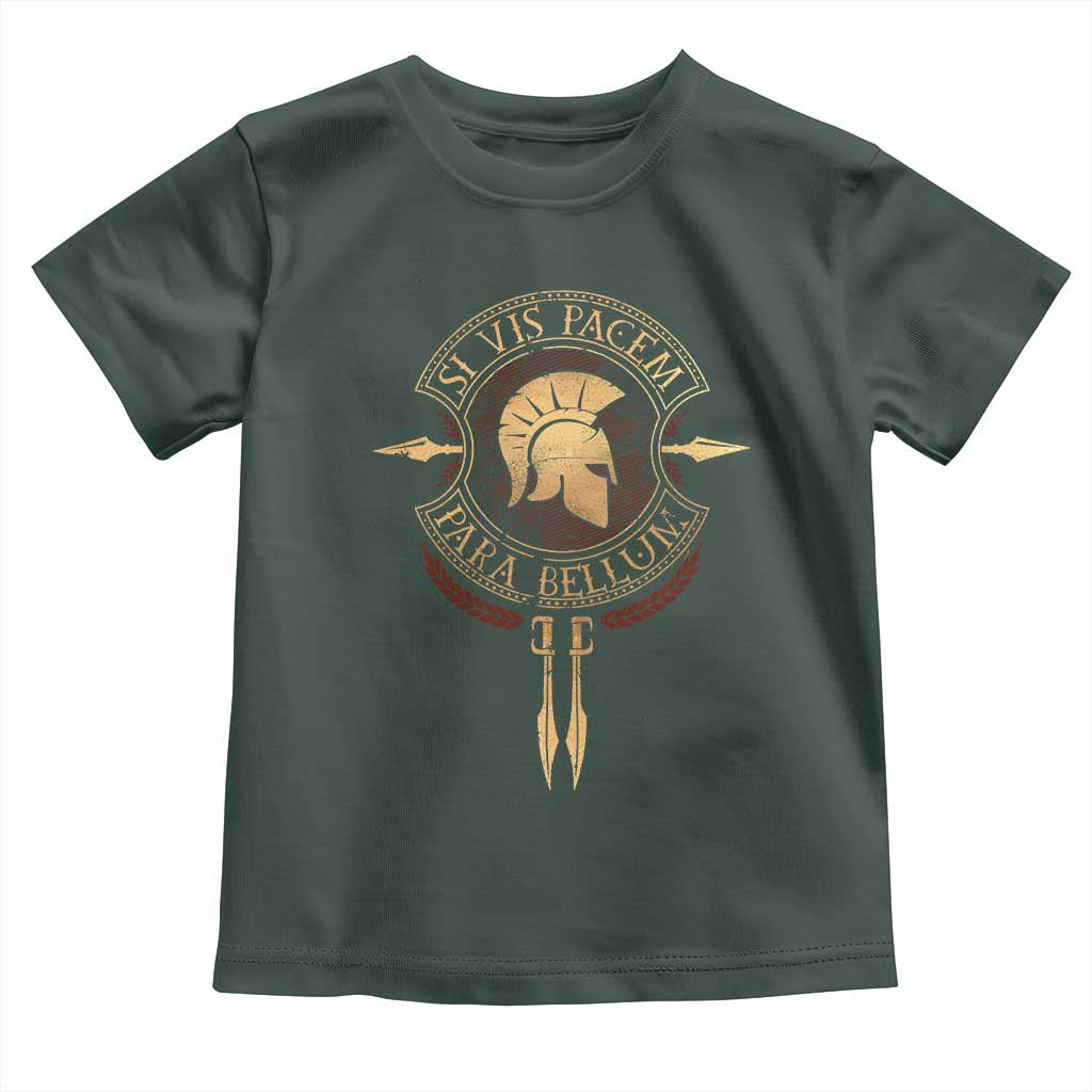 Sparta Greek Toddler T Shirt Si Vis Pacem Para Bellum