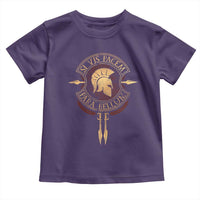 Sparta Greek Toddler T Shirt Si Vis Pacem Para Bellum