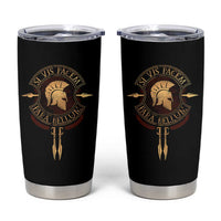 Sparta Greek Tumbler Cup Si Vis Pacem Para Bellum