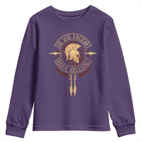 Sparta Greek Youth Sweatshirt Si Vis Pacem Para Bellum