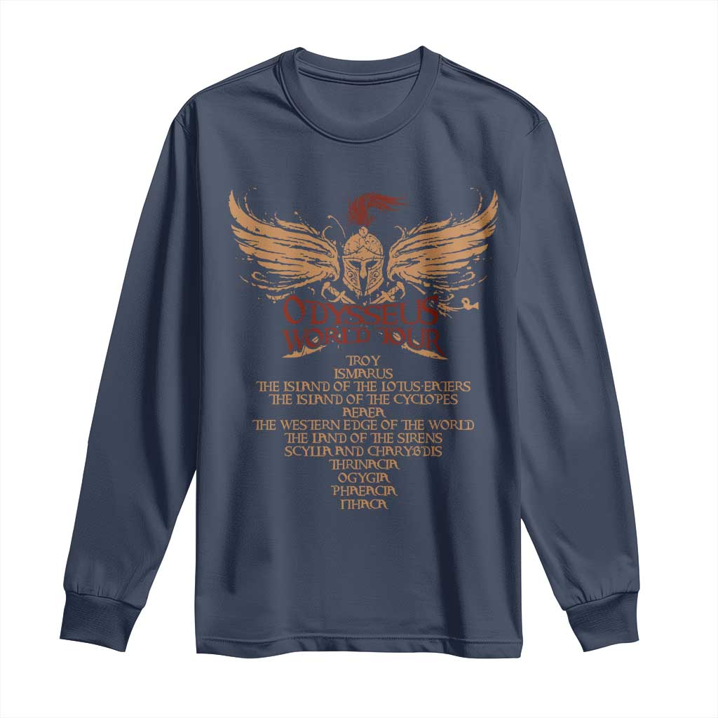Odysseus World Tour Long Sleeve Shirt Ancient Greek Epic Mythlogy