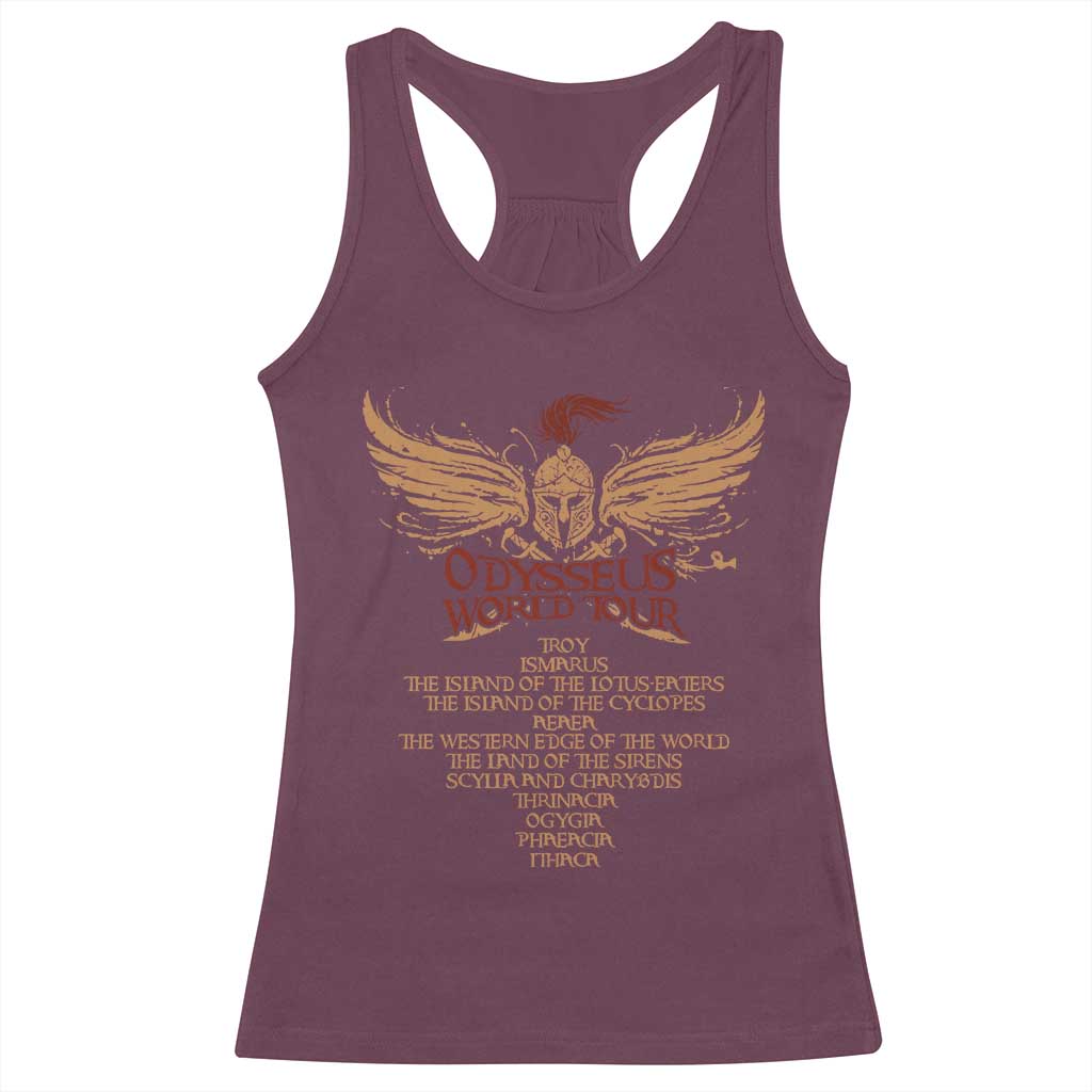 Odysseus World Tour Racerback Tank Top Ancient Greek Epic Mythlogy
