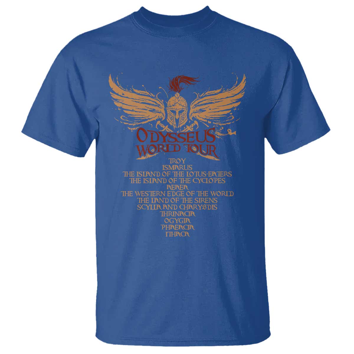 Odysseus World Tour T Shirt Ancient Greek Epic Mythlogy