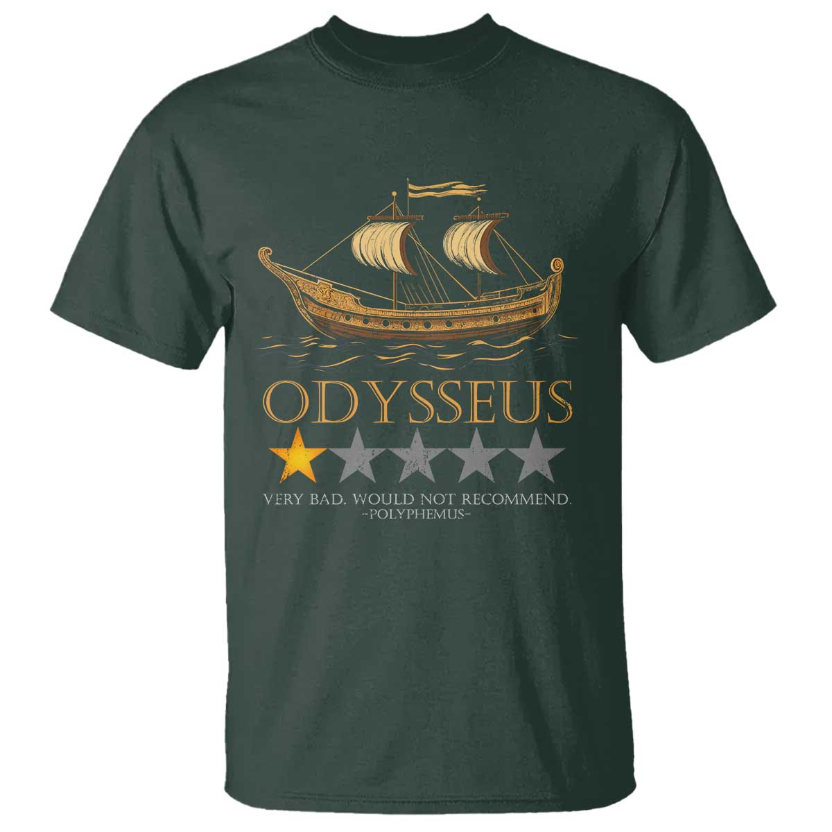 Funny Odysseus T Shirt Very Bad Not Recommend Ancient Greek Mythology Meme