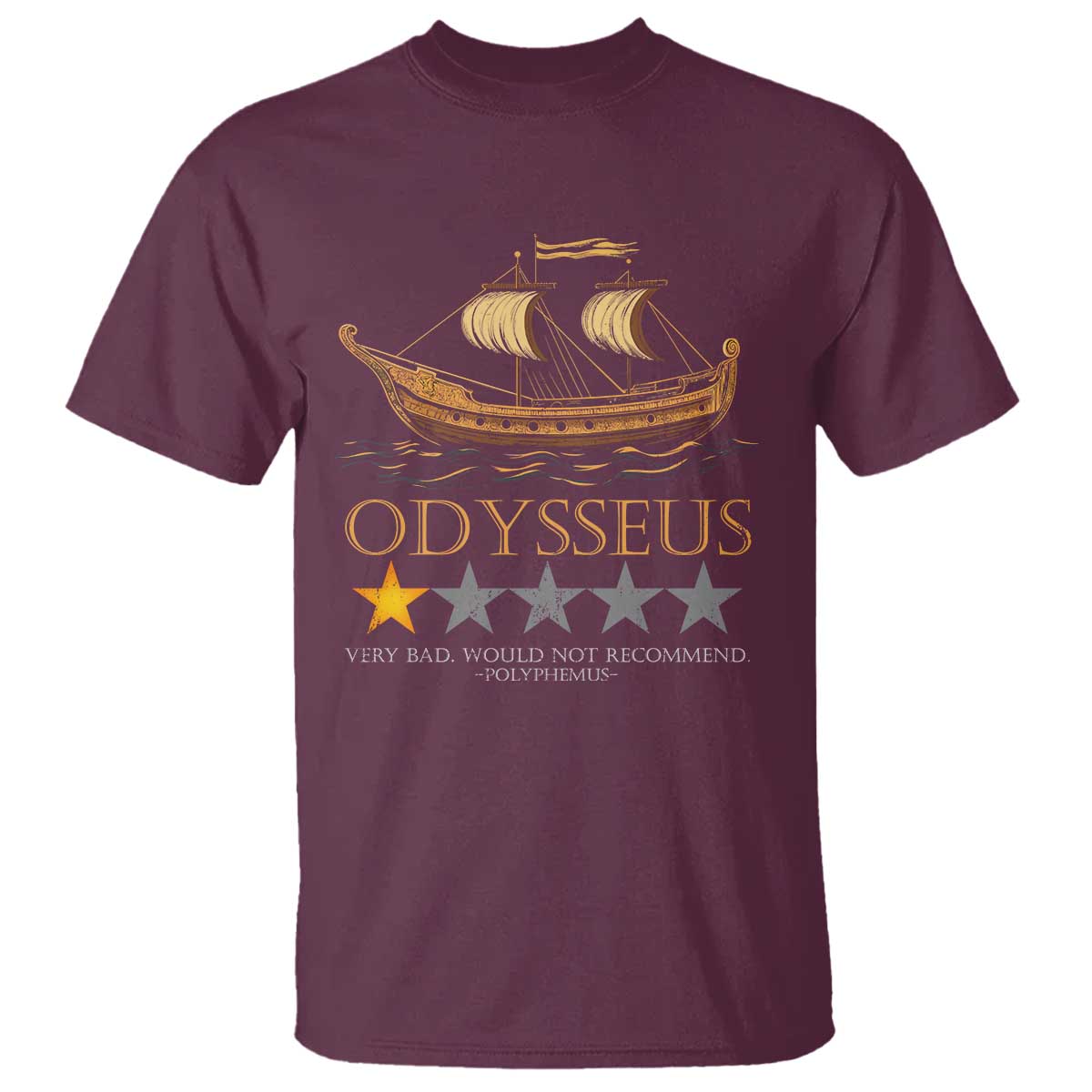 Funny Odysseus T Shirt Very Bad Not Recommend Ancient Greek Mythology Meme