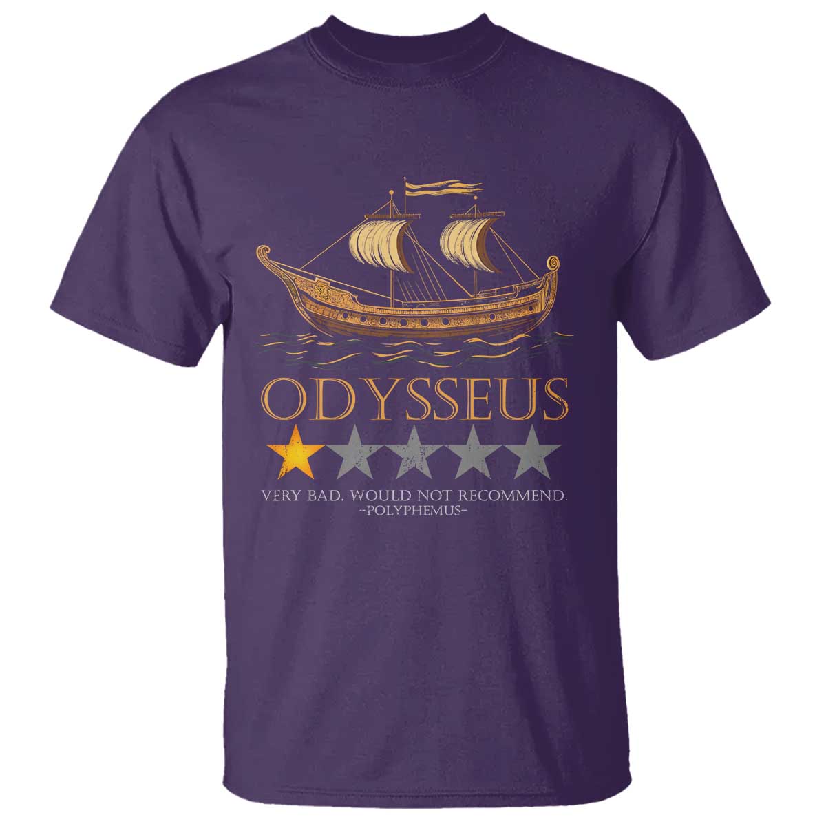 Funny Odysseus T Shirt Very Bad Not Recommend Ancient Greek Mythology Meme