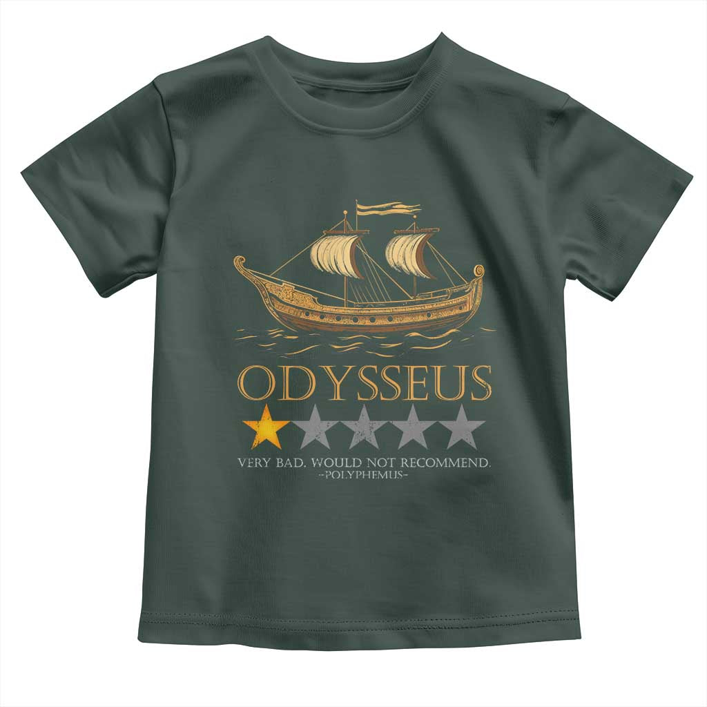 Funny Odysseus Toddler T Shirt Very Bad Not Recommend Ancient Greek Mythology Meme