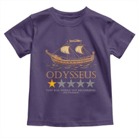 Funny Odysseus Toddler T Shirt Very Bad Not Recommend Ancient Greek Mythology Meme