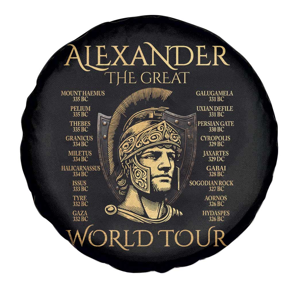 Funny Alexander The Great World Tour Spare Tire Cover Ancient Greek History