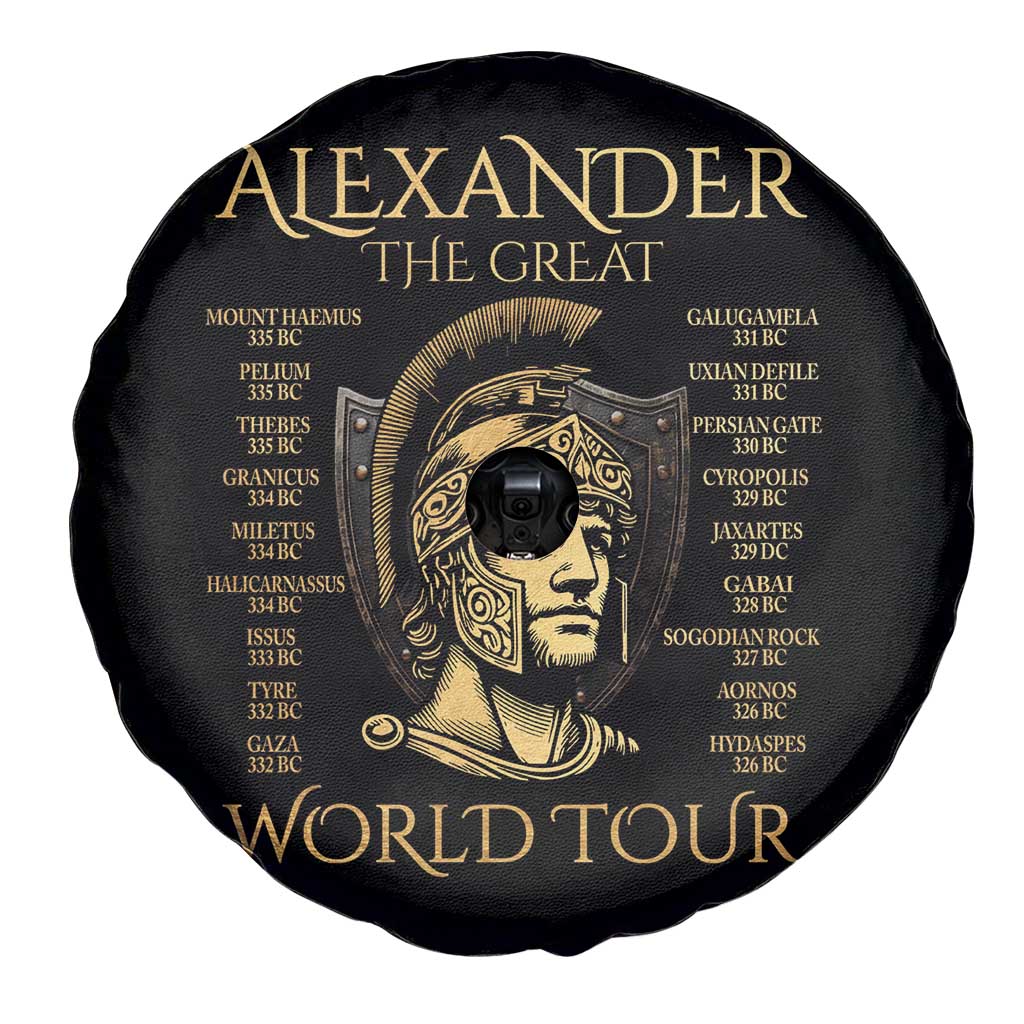Funny Alexander The Great World Tour Spare Tire Cover Ancient Greek History