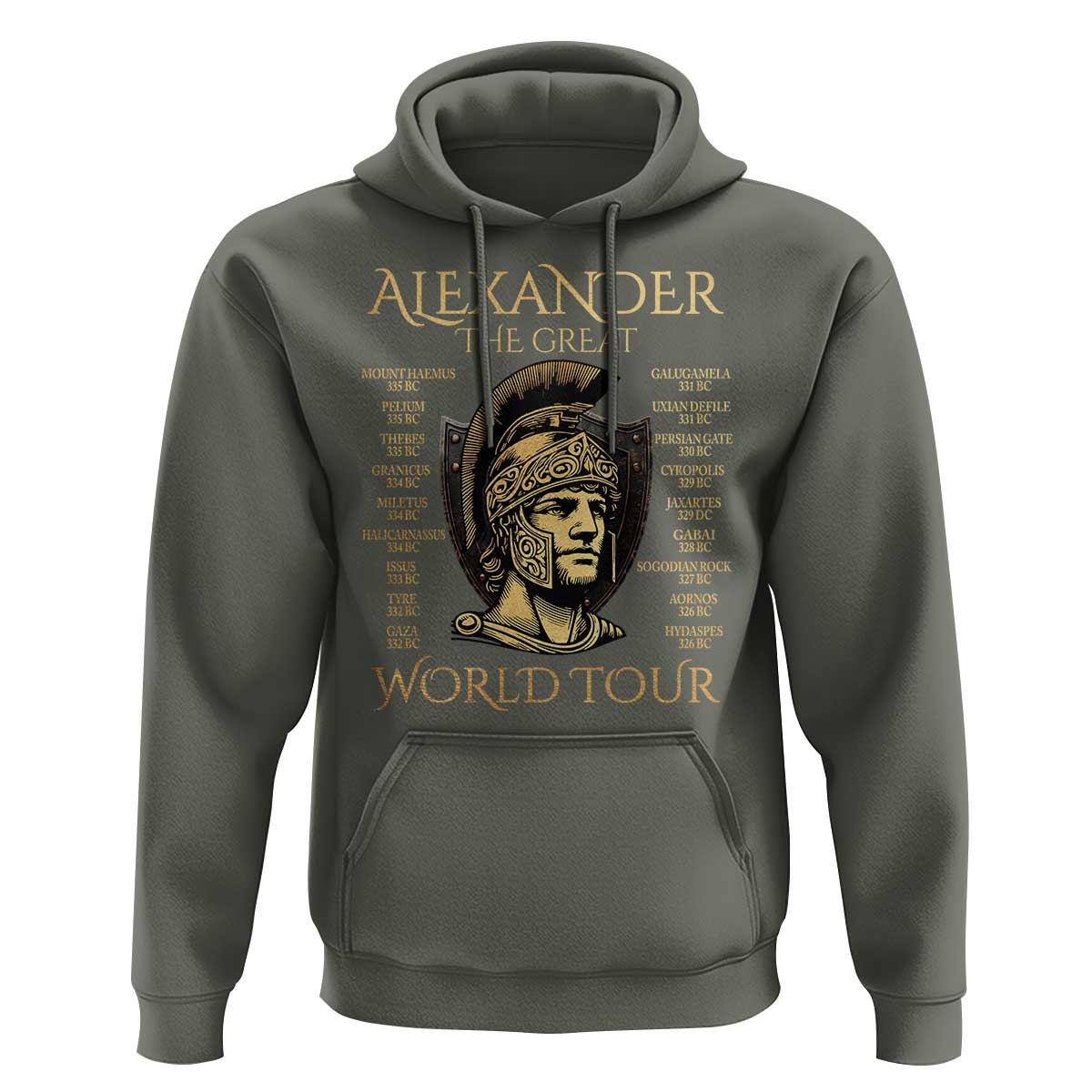 Funny Alexander The Great World Tour Hoodie Ancient Greek History