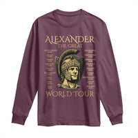 Funny Alexander The Great World Tour Long Sleeve Shirt Ancient Greek History