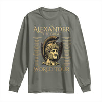 Funny Alexander The Great World Tour Long Sleeve Shirt Ancient Greek History