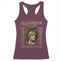 Funny Alexander The Great World Tour Racerback Tank Top Ancient Greek History