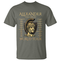 Funny Alexander The Great World Tour T Shirt Ancient Greek History