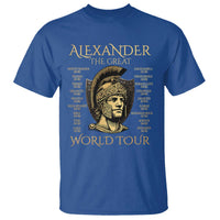 Funny Alexander The Great World Tour T Shirt Ancient Greek History