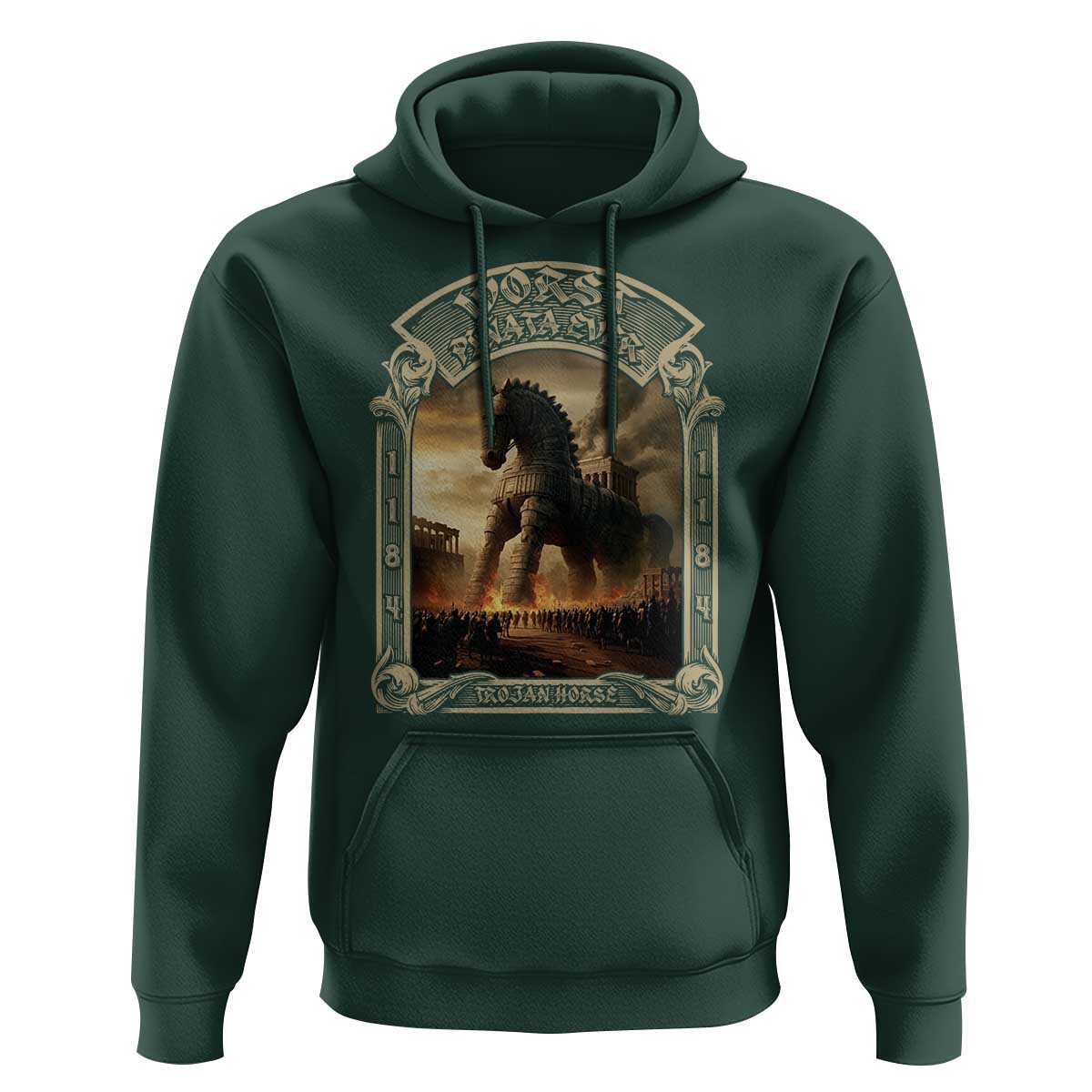 Trojan Horse Hoodie Ancient Greek Epic Mythlogy History Lover