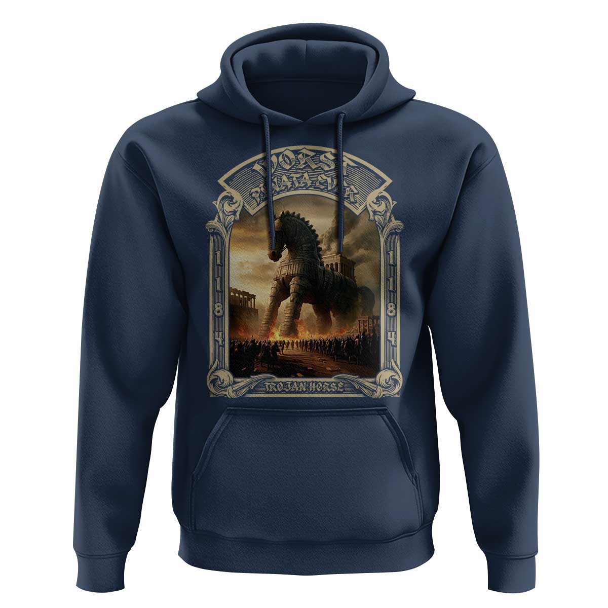 Trojan Horse Hoodie Ancient Greek Epic Mythlogy History Lover
