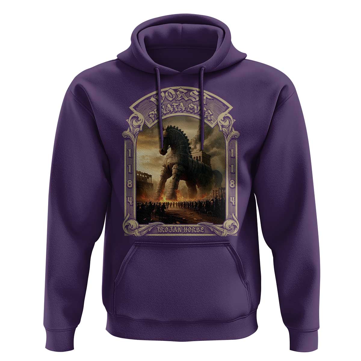 Trojan Horse Hoodie Ancient Greek Epic Mythlogy History Lover
