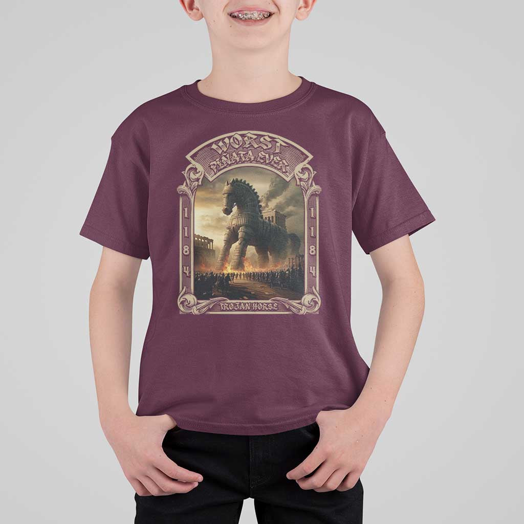 Trojan Horse T Shirt For Kid Ancient Greek Epic Mythlogy History Lover