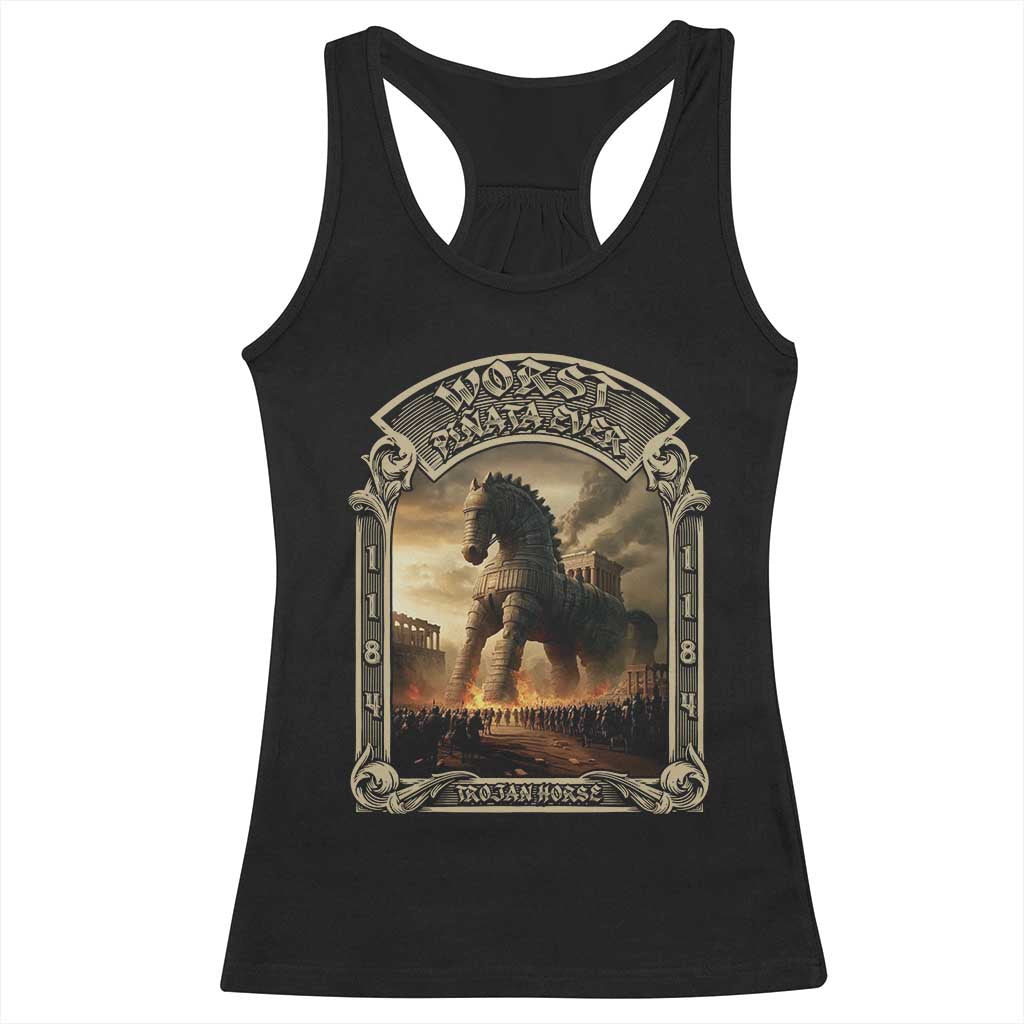 Trojan Horse Racerback Tank Top Ancient Greek Epic Mythlogy History Lover