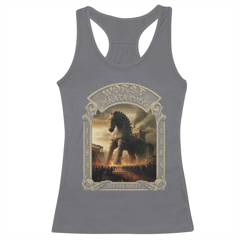 Trojan Horse Racerback Tank Top Ancient Greek Epic Mythlogy History Lover
