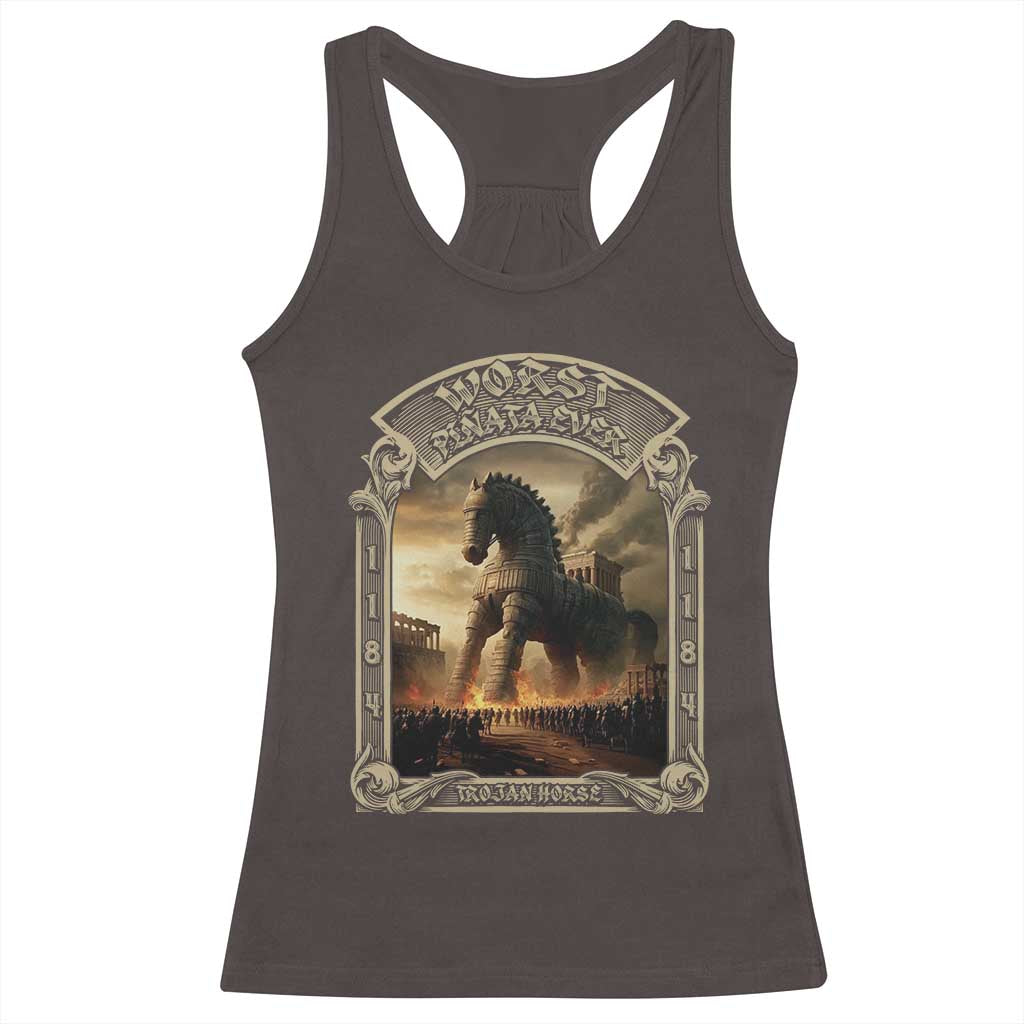 Trojan Horse Racerback Tank Top Ancient Greek Epic Mythlogy History Lover