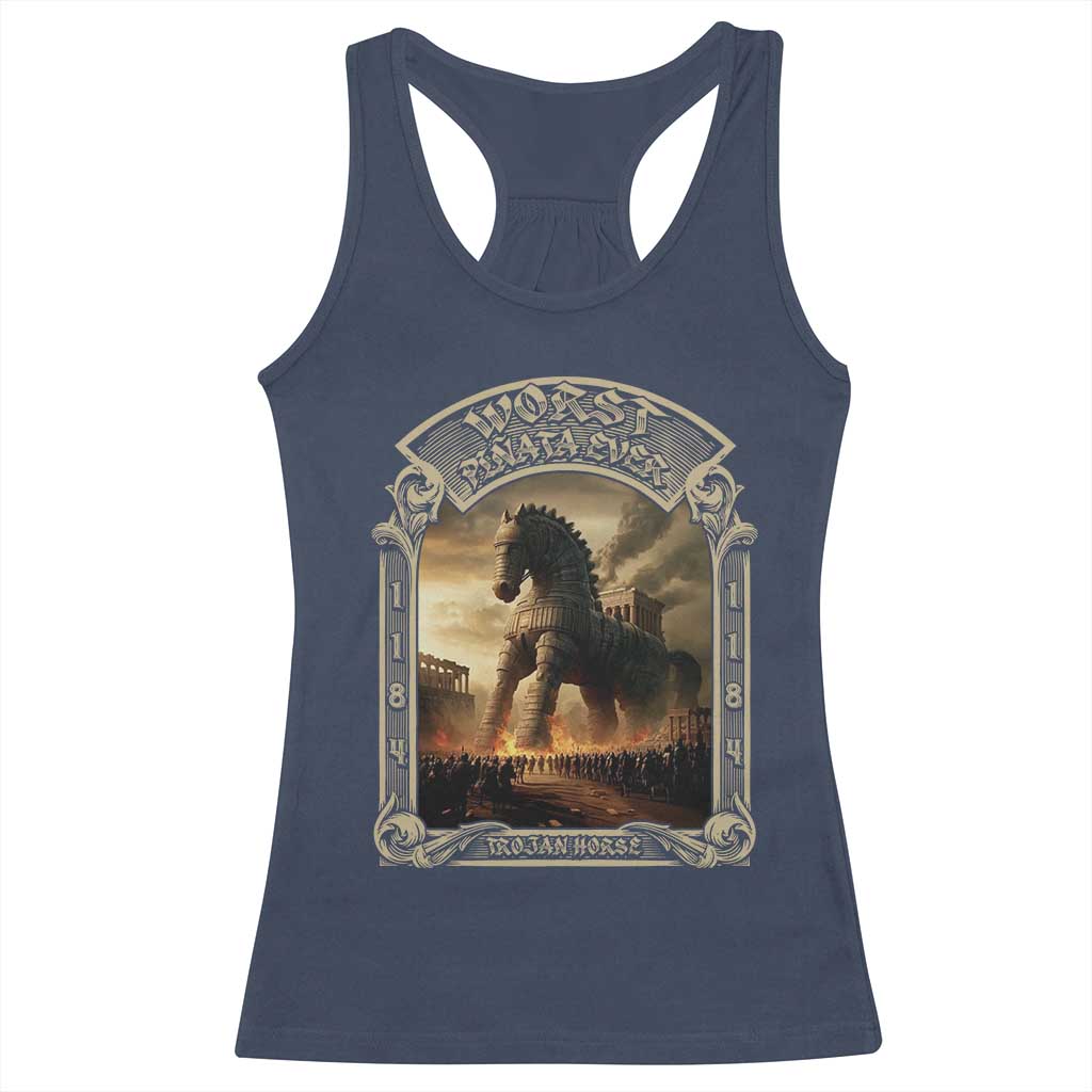 Trojan Horse Racerback Tank Top Ancient Greek Epic Mythlogy History Lover