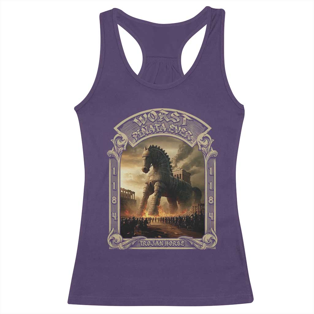 Trojan Horse Racerback Tank Top Ancient Greek Epic Mythlogy History Lover