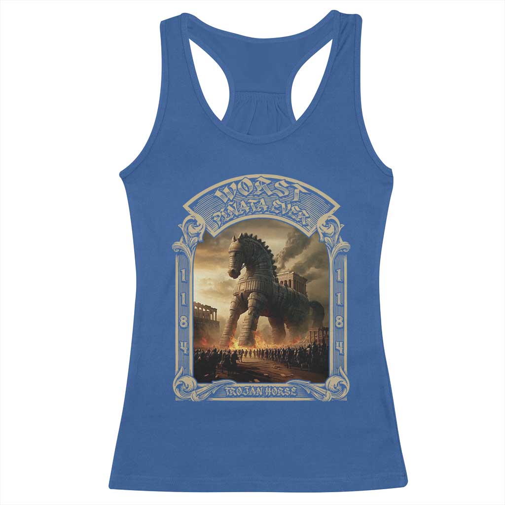 Trojan Horse Racerback Tank Top Ancient Greek Epic Mythlogy History Lover