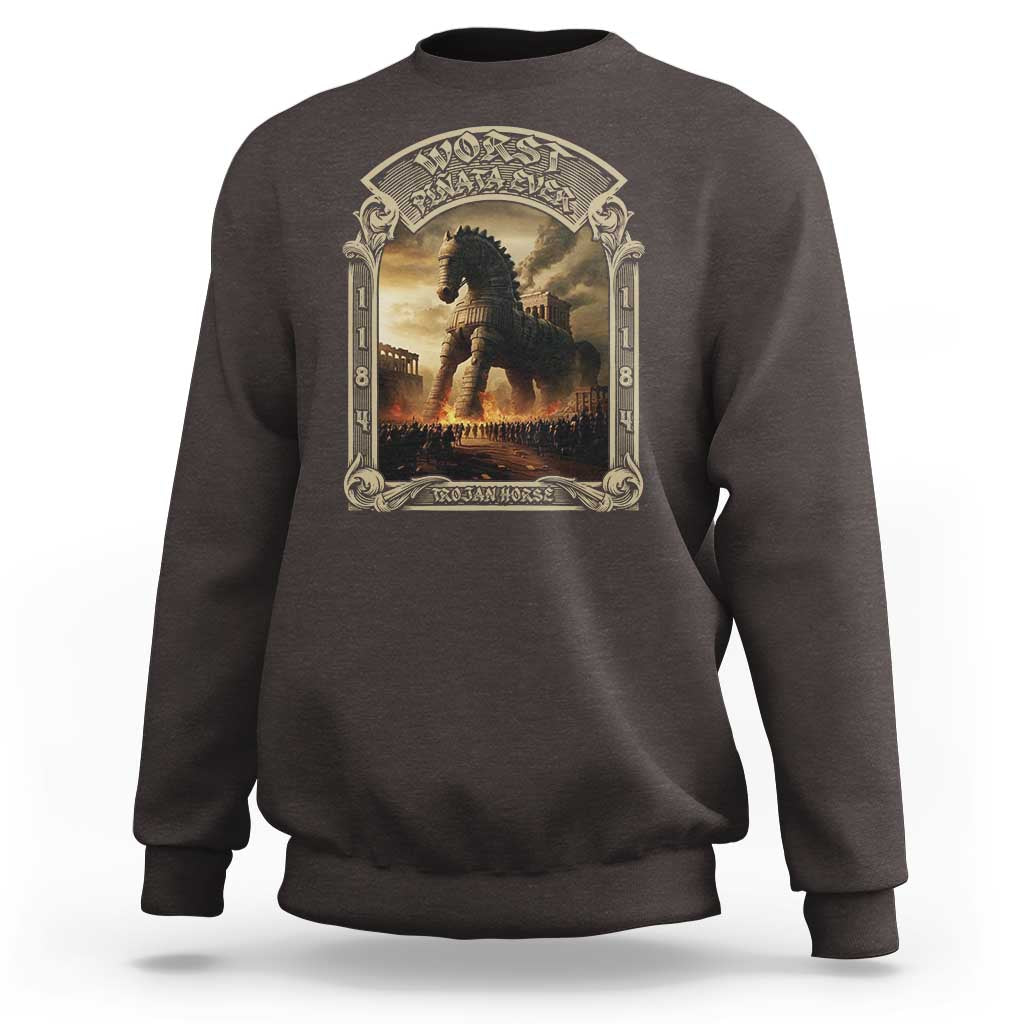 Trojan Horse Sweatshirt Ancient Greek Epic Mythlogy History Lover