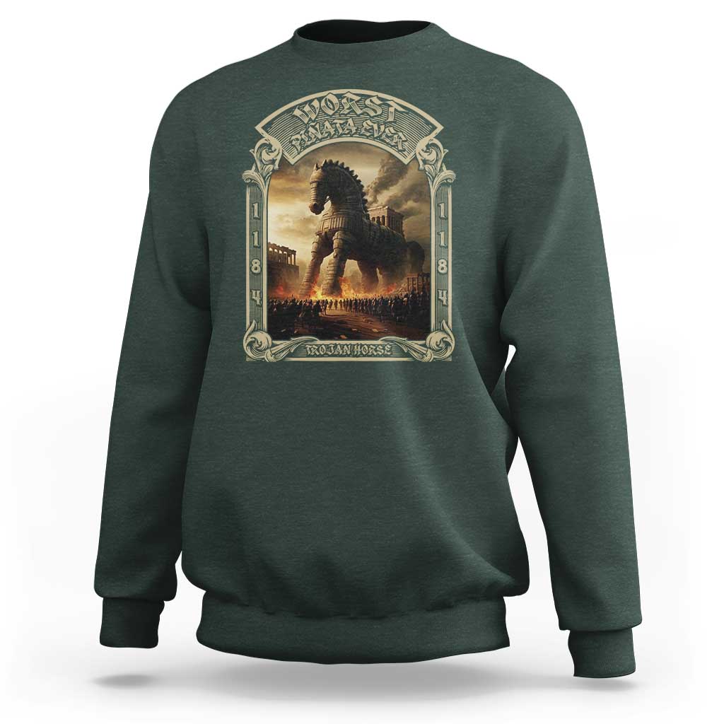 Trojan Horse Sweatshirt Ancient Greek Epic Mythlogy History Lover