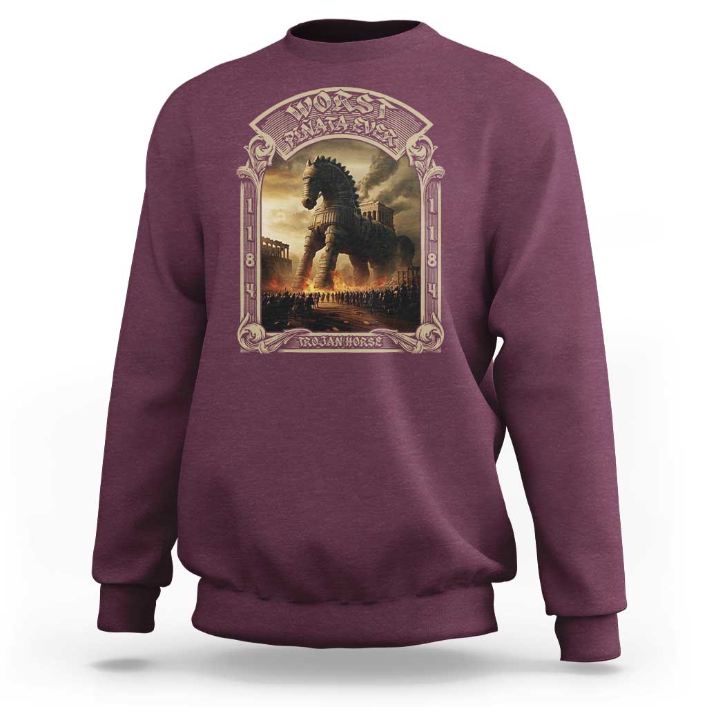 Trojan Horse Sweatshirt Ancient Greek Epic Mythlogy History Lover