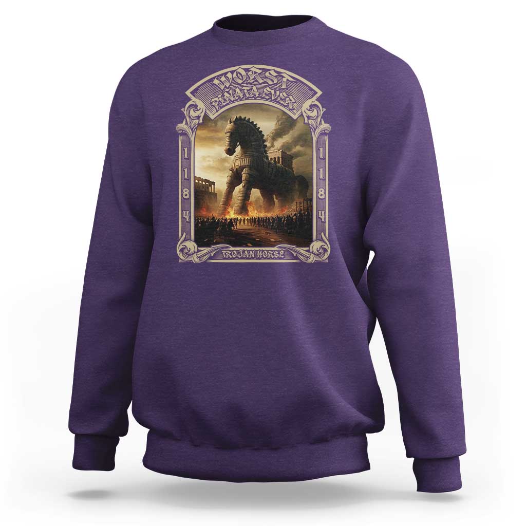 Trojan Horse Sweatshirt Ancient Greek Epic Mythlogy History Lover