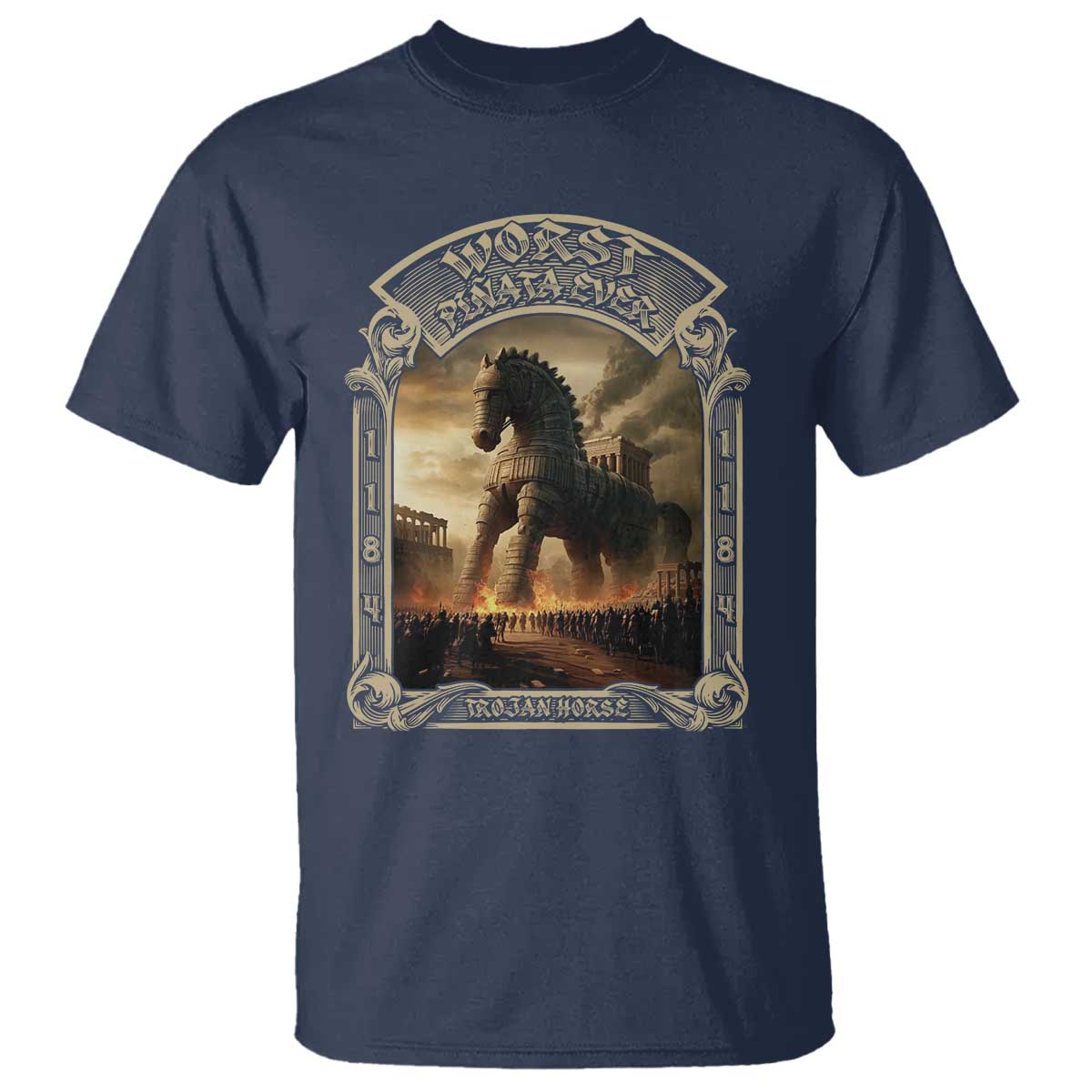 Trojan Horse T Shirt Ancient Greek Epic Mythlogy History Lover