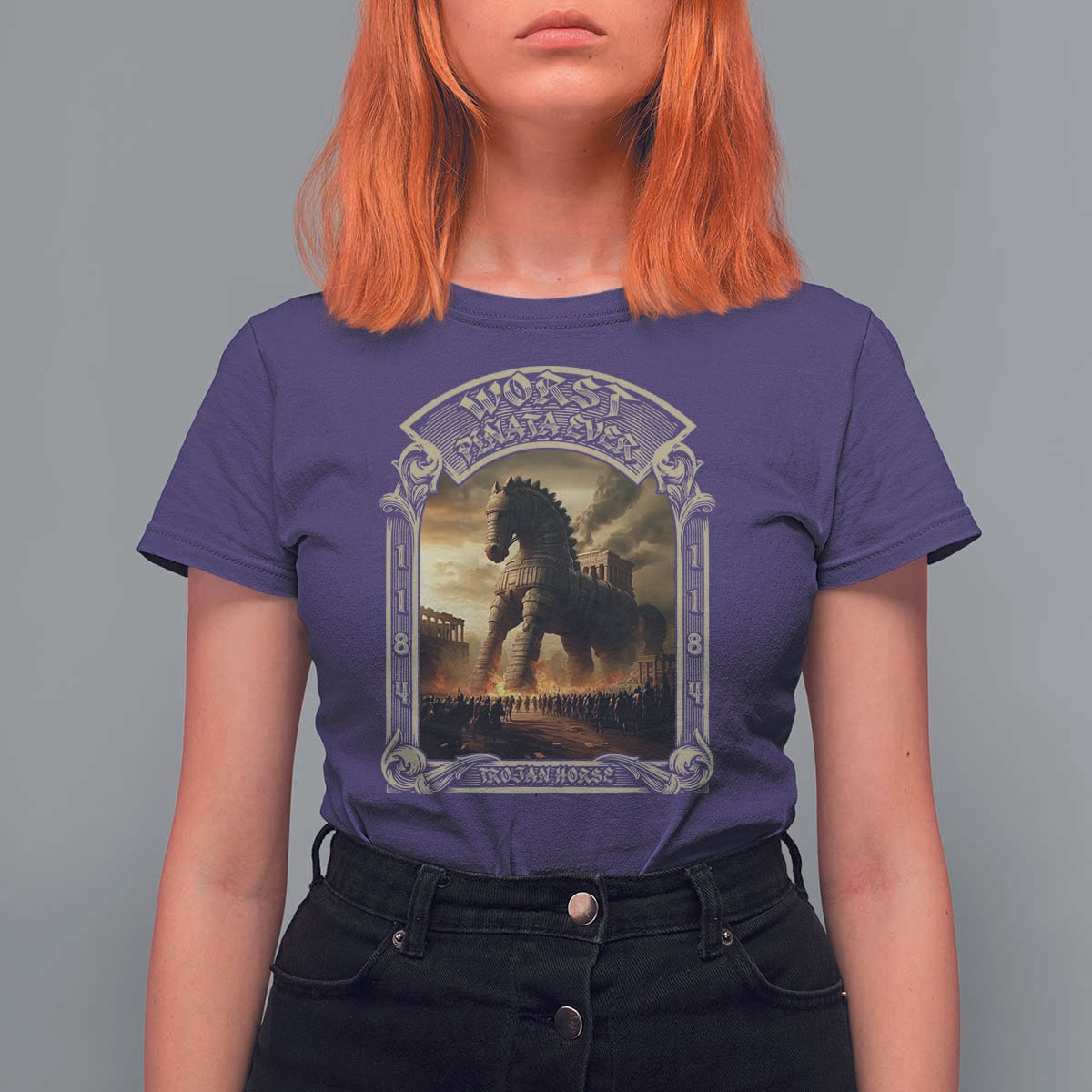 Trojan Horse T Shirt For Women Ancient Greek Epic Mythlogy History Lover
