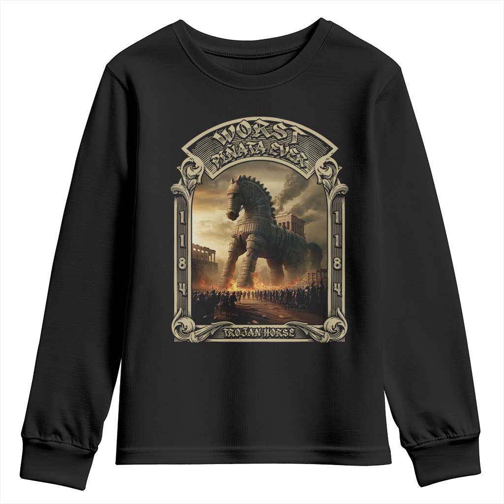 Trojan Horse Youth Sweatshirt Ancient Greek Epic Mythlogy History Lover