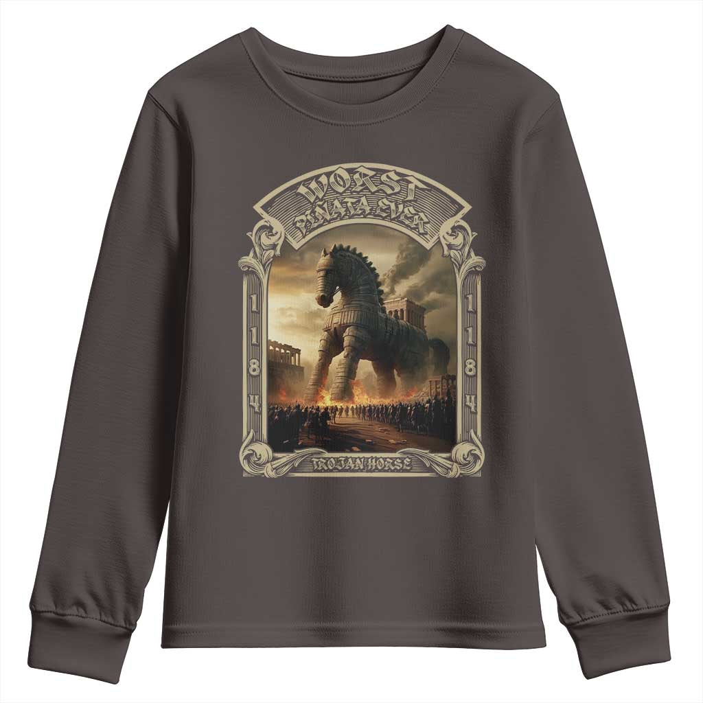 Trojan Horse Youth Sweatshirt Ancient Greek Epic Mythlogy History Lover