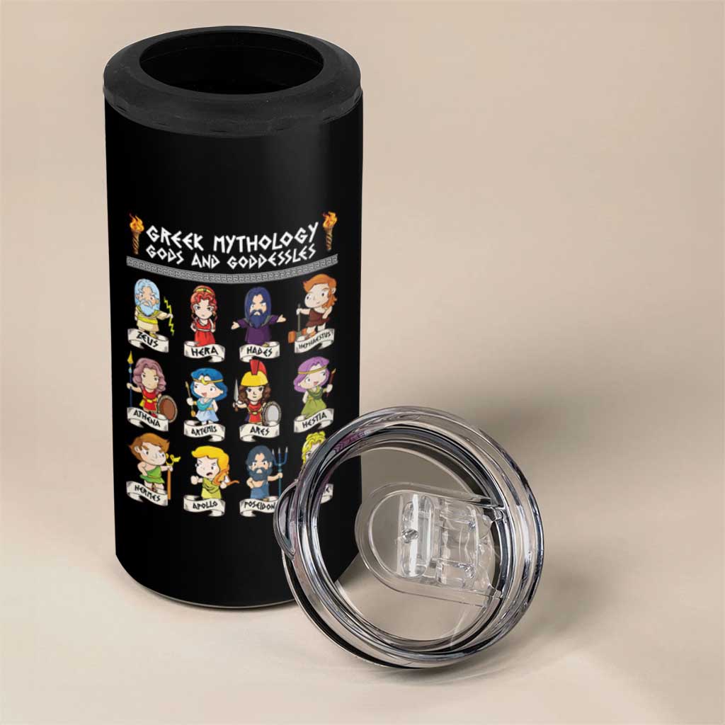 Greek Mythology 4 in 1 Can Cooler Tumbler Gods And Goddesses