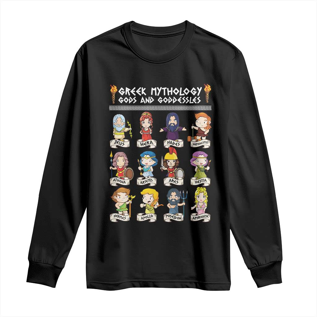 Greek Mythology Long Sleeve Shirt Gods And Goddesses