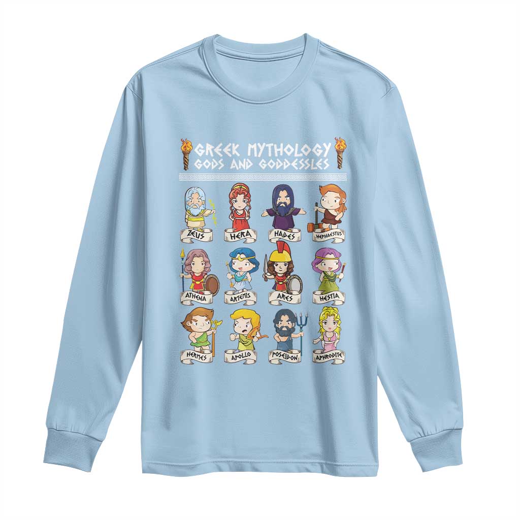 Greek Mythology Long Sleeve Shirt Gods And Goddesses