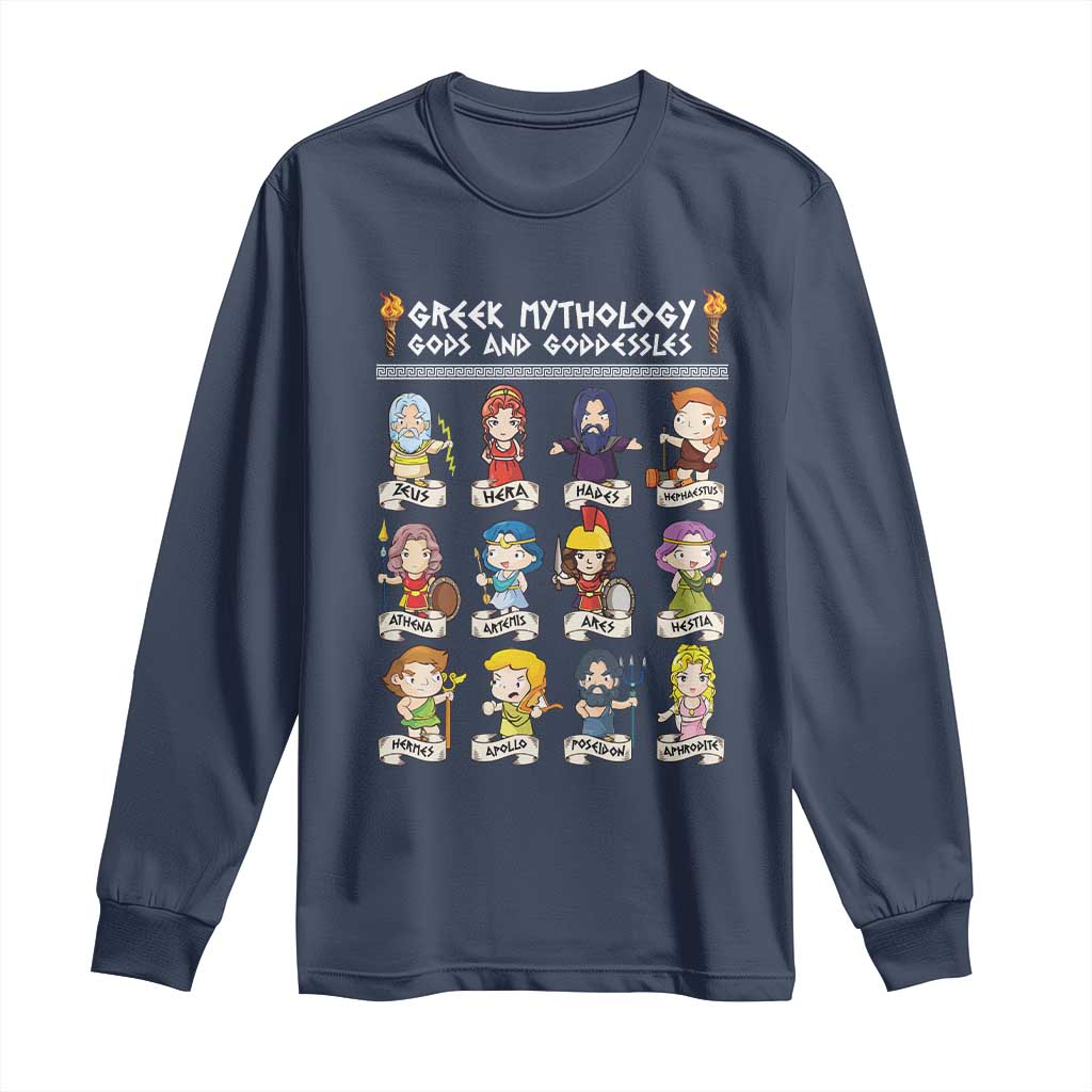 Greek Mythology Long Sleeve Shirt Gods And Goddesses