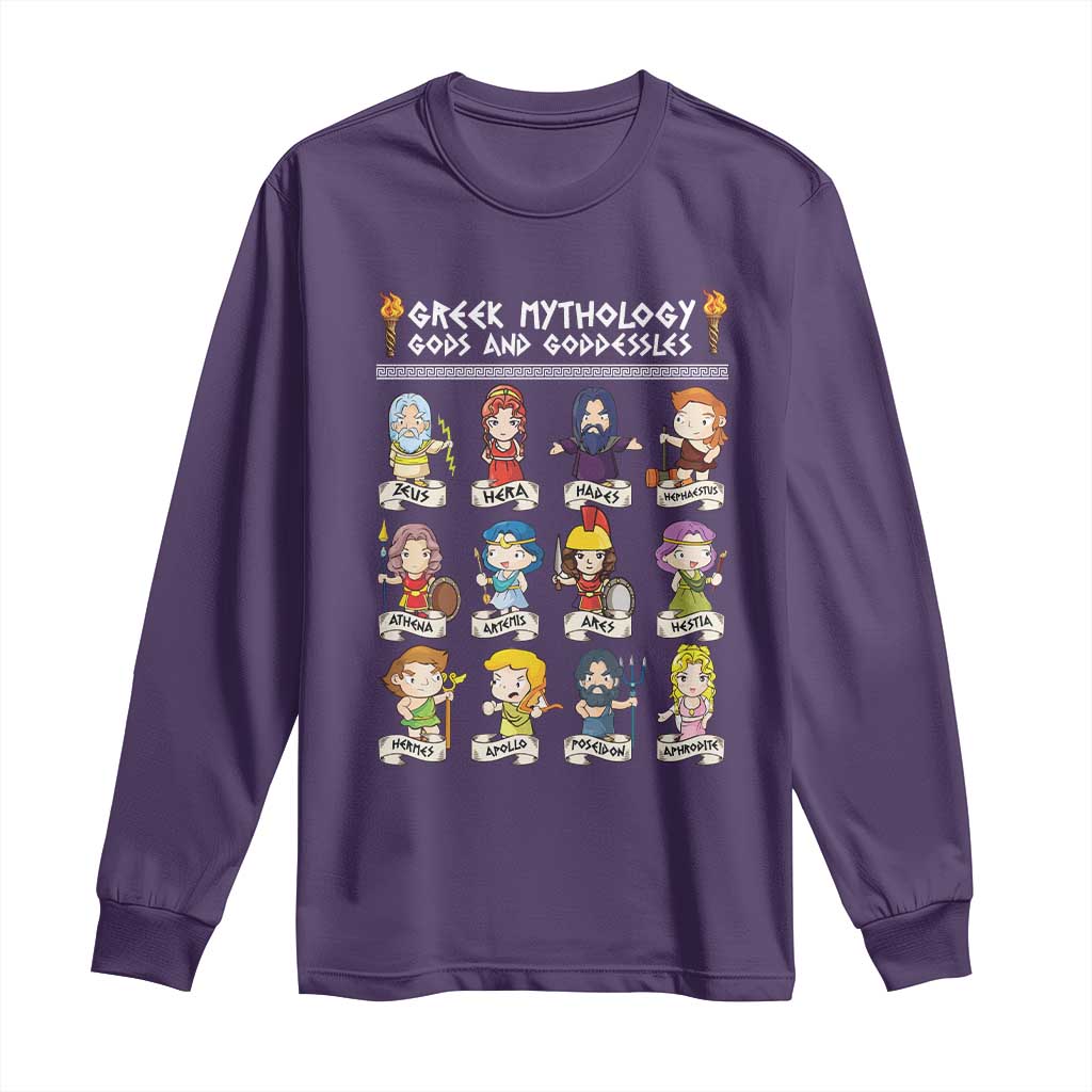 Greek Mythology Long Sleeve Shirt Gods And Goddesses